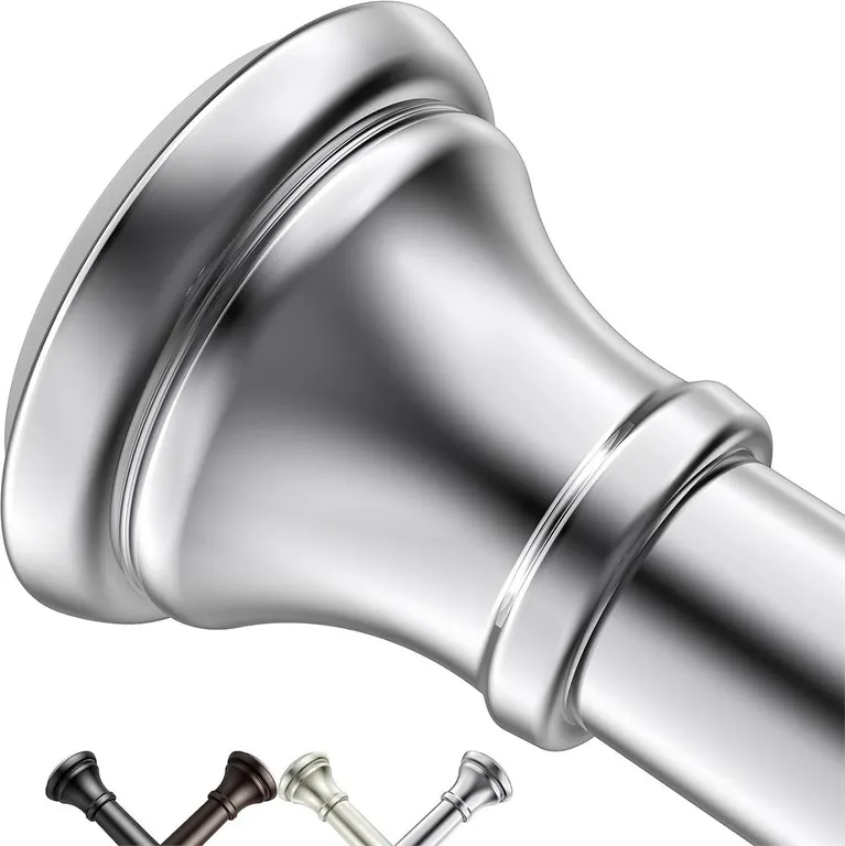 New $37 (18-79") Chrome Tension Shower Rod,...