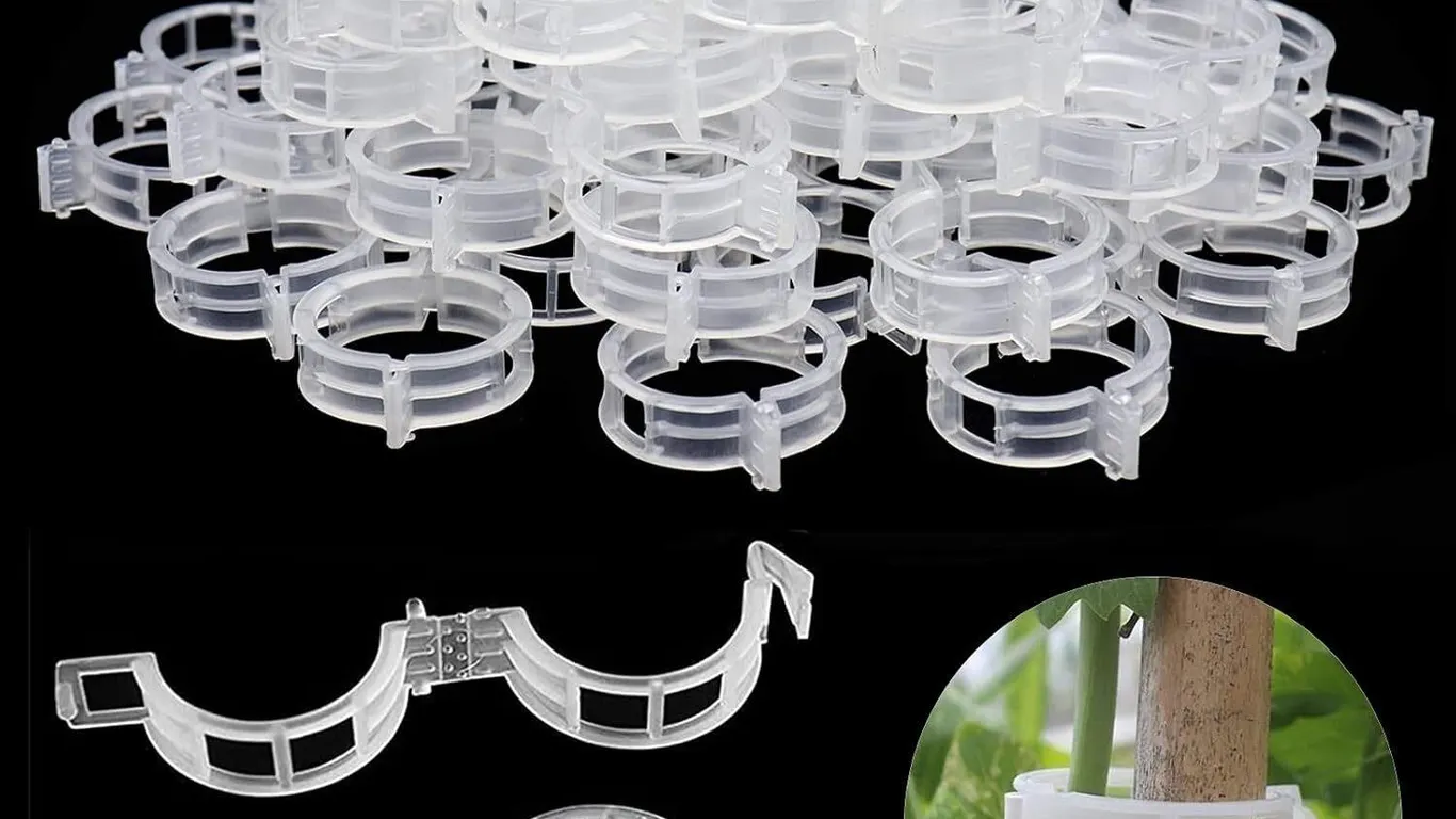 New 100 Pcs Tomato Clips for Climbing Plants White
