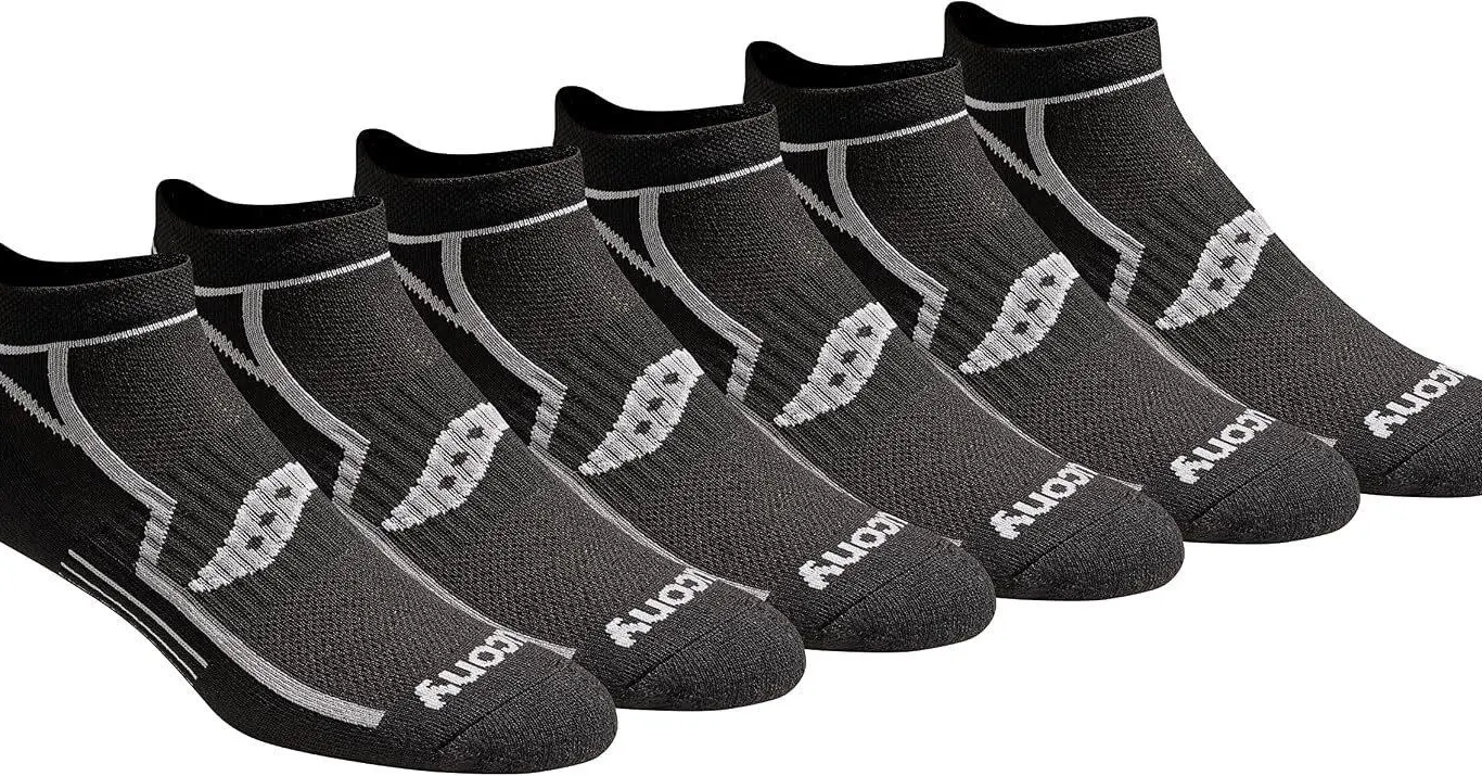 New (XXL) 6pk Saucony Rundry Bolt No-show Socks