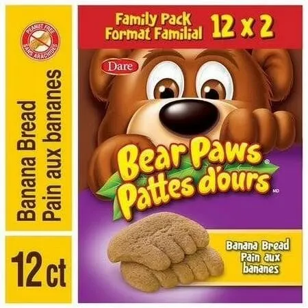New $36 Dare Bear Paws Banana Bread 480g/17oz