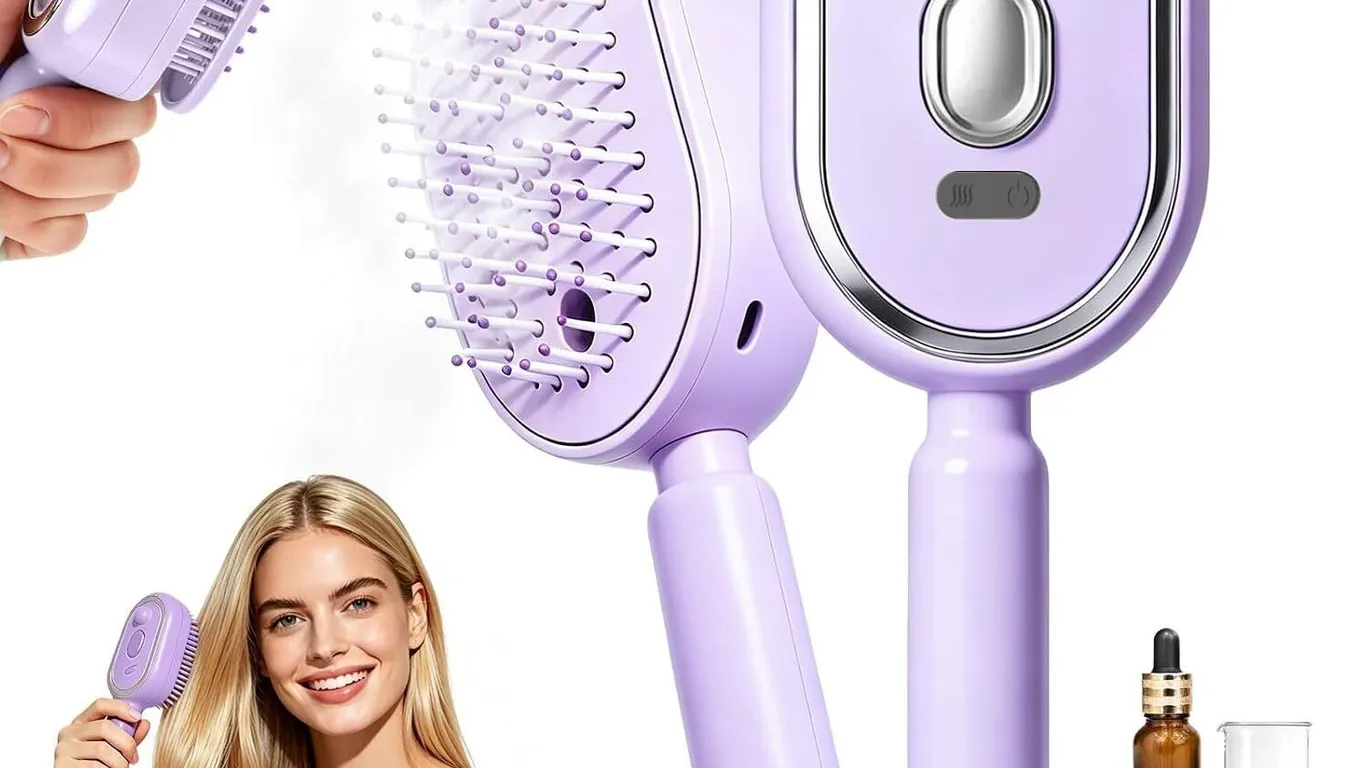 New NEW 3-in-1 Electric Steam Brush, Portable...
