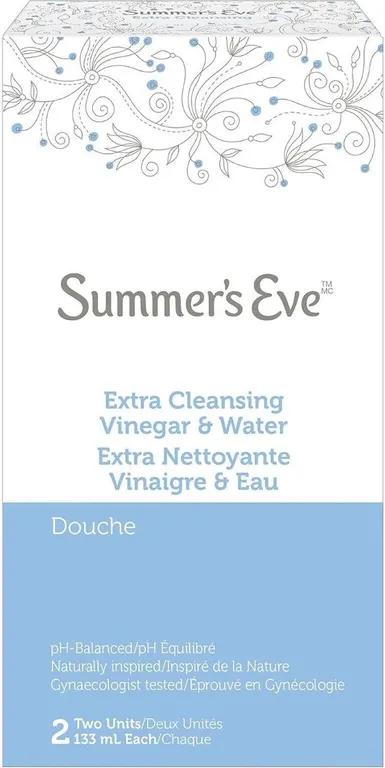 New Summers Eve Vinegar Douche 2x133ml White