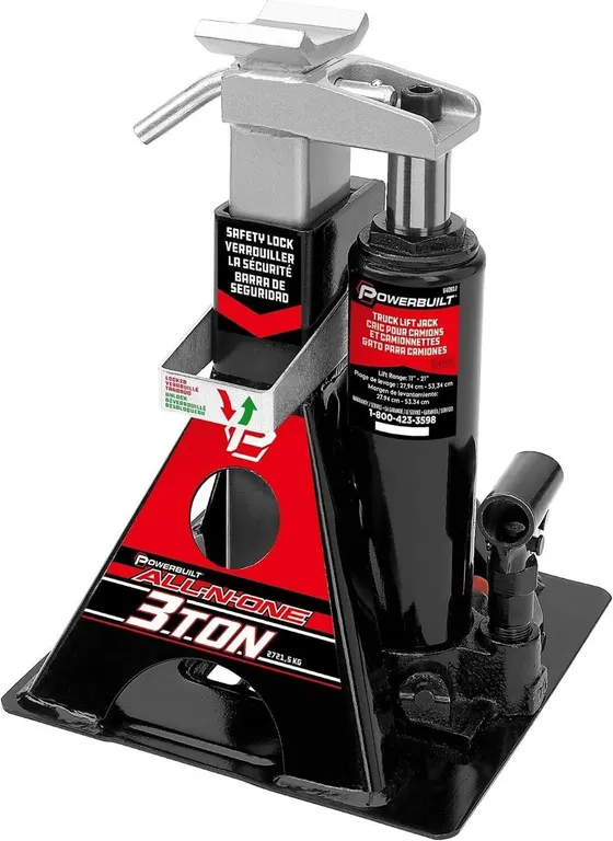 New $188 Powerbuilt 3-Ton Bottle Jack & Stands...
