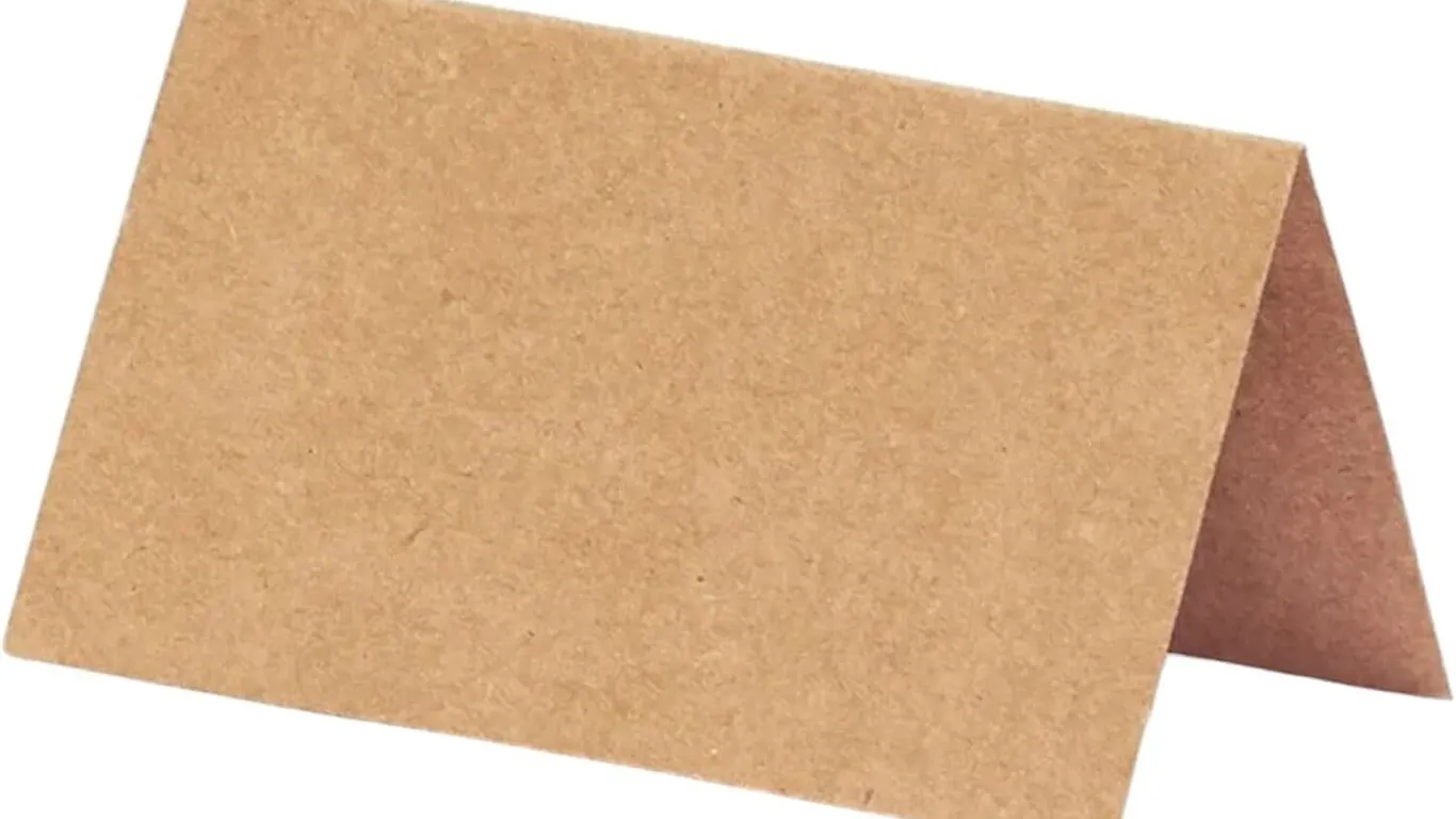 New Kraft Place Cards, 100, 2x3.5" for Events...