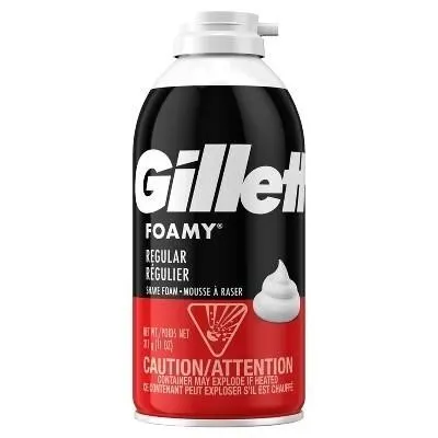 New Gillette Foamy Men's Regular Shave Foam - 11oz