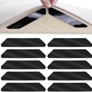 New (10pcs) Rug Grippers, Washable Carpet Stickers