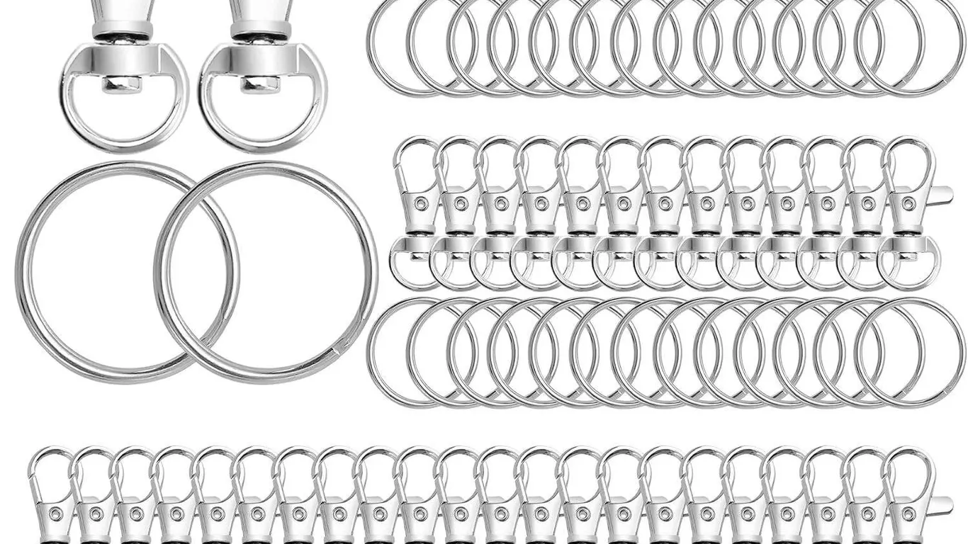 New (30pcs) Lobster Clasps & Split Rings Set...