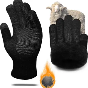 SEALED Winter Gloves Men: Merino Wool, 6-Finger...