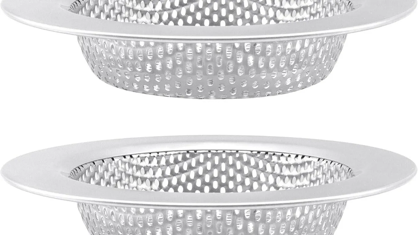 New (4.4") 2Pc Sink Strainers