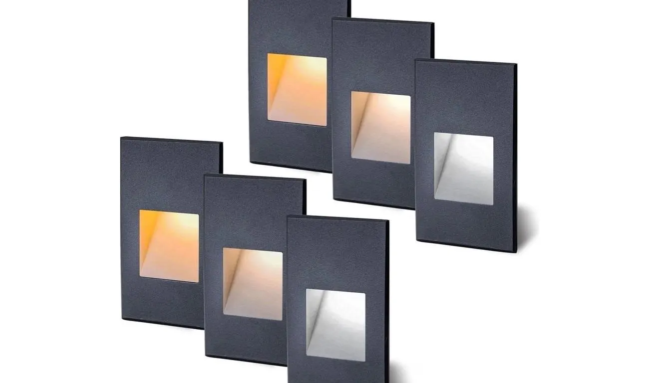 USED $60 12 pack Indoor Step Lights Outdoor Led