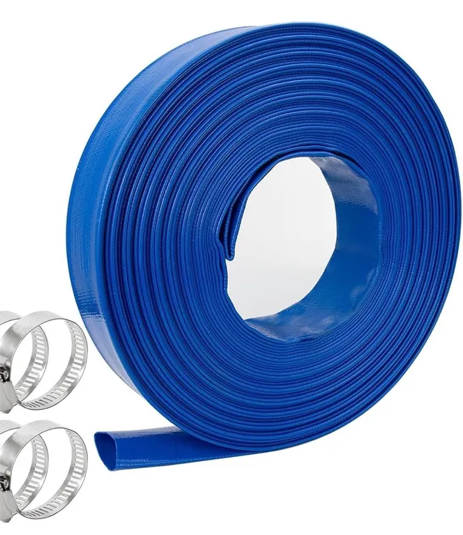 NEW $70 (1" x 32.8 FT) Blue PVC Backwash Hose
