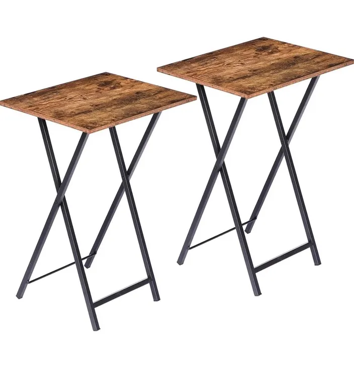 NEW $70 Folding TV Tray Tables, Set of 2