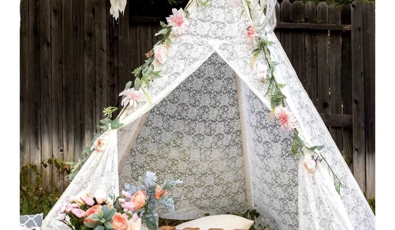 $75 Tiny Land Lace Teepee Tent for Adults