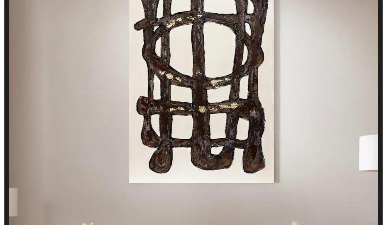 NEW $120 (33"x48") Abstract Hand Painted Wall Art