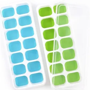 SEALED 2pk Silicone Ice Cube Trays with Lids