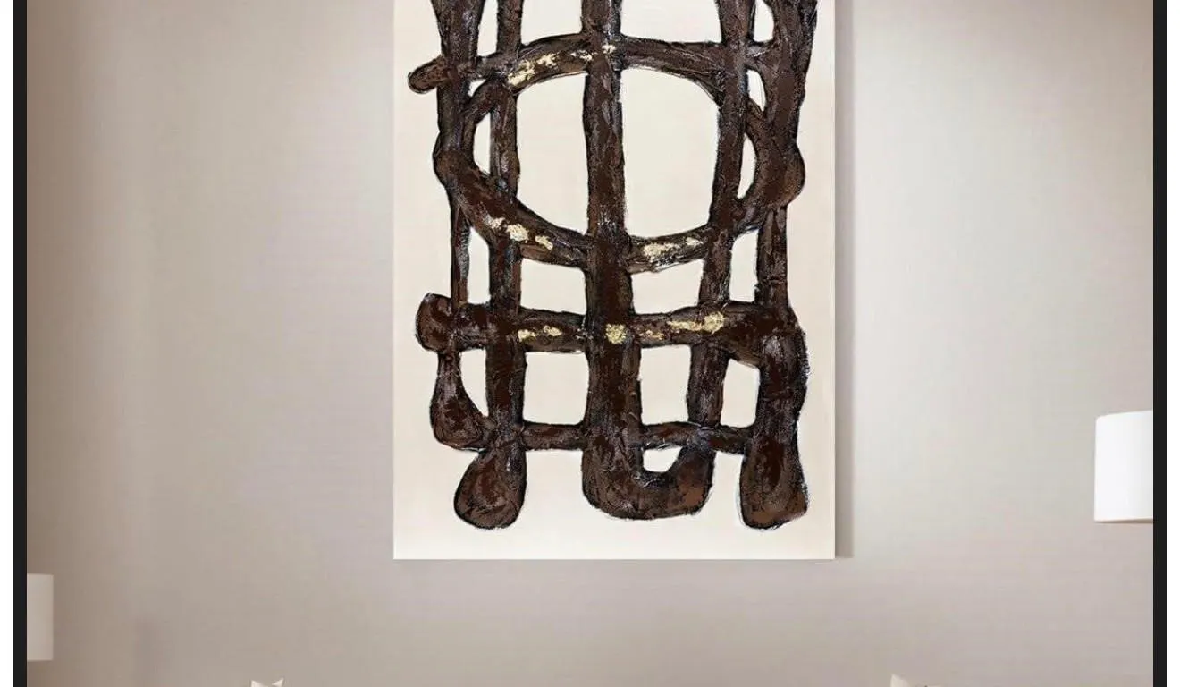 NEW $120 (33"x48") Abstract Hand Painted Wall Art