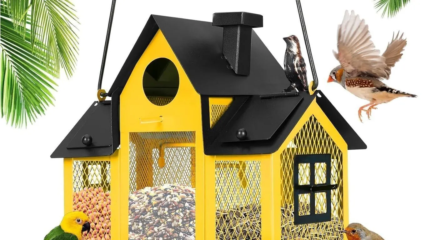 $90 Solar Bird Feeder House