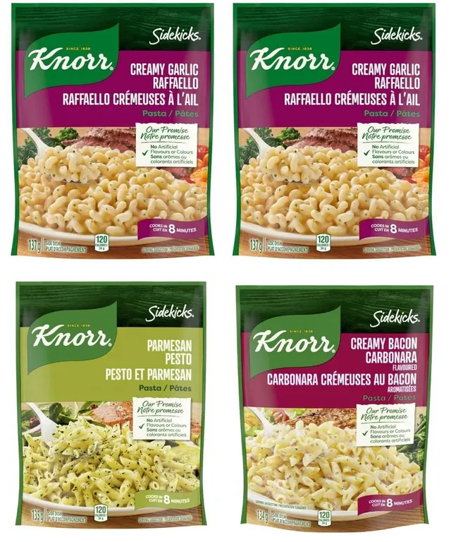SEALED 4PK Knorr Sidekicks Pasta Side Dishes