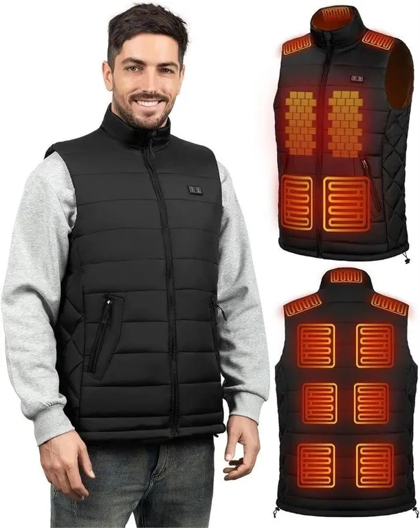 NEW $125 (2XL/3XL) Unisex Heated Vest w/Power Bank