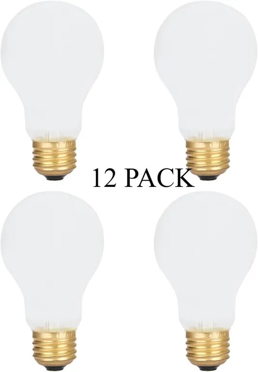 NEW $64 12PK 40W Frosted Incandescent Bulbs A19