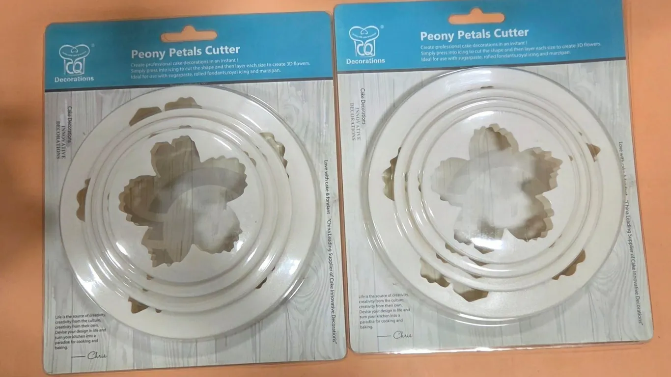 (4 pc) 2 pk Peony Petals Cutter