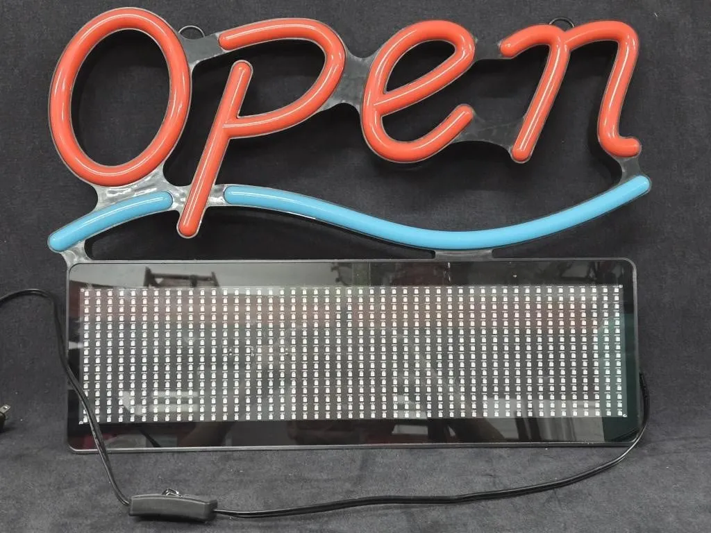 MaxLit 21" x 16" Open Business Sign with a