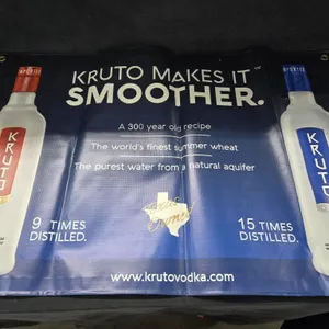 35"�24" Kruto Vodka Promotional Banner