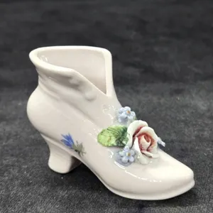 1950s-60s German Hand Painted Porcelain Shoe