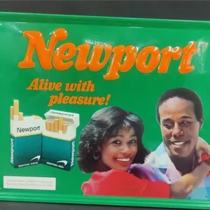 17"x22" Vintage Embossed Metal Newport Sign