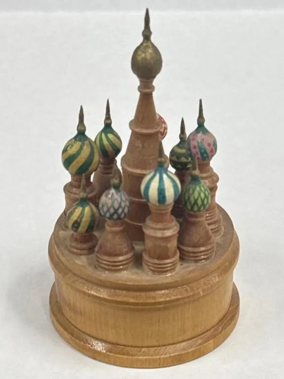 1970�s Russian Hand Painted Wooden St Basil's