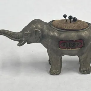 Vintage Style Cast Iron Elephant Pincushion