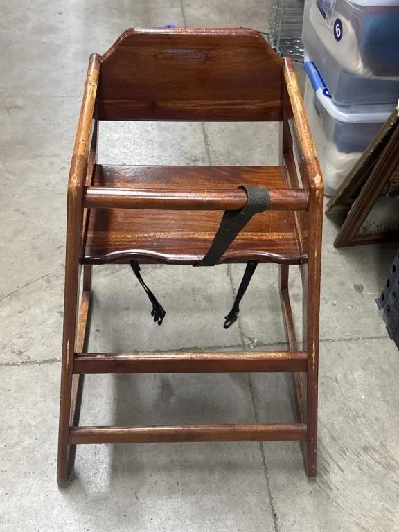 29� Tall Commercial Wooden Restaurant High Chair