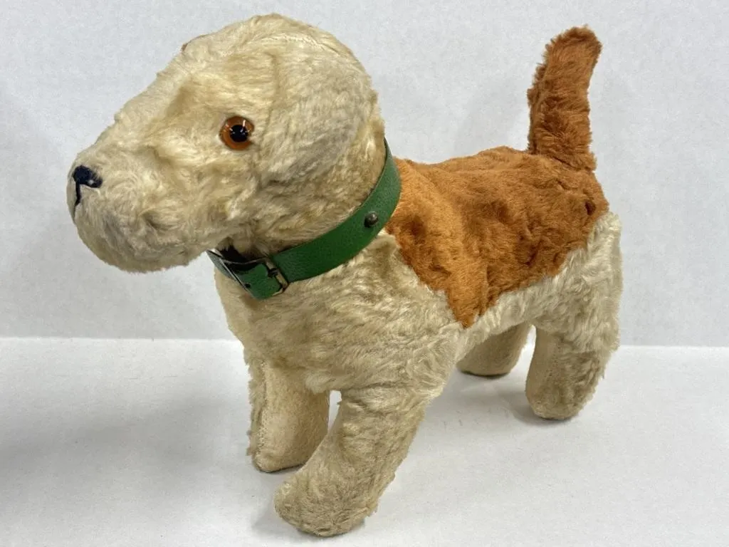 VTG Stuffed Mohair Dog Toy
