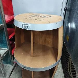 E&J Brandy Barrel Retail Display Shelf 33x27x33