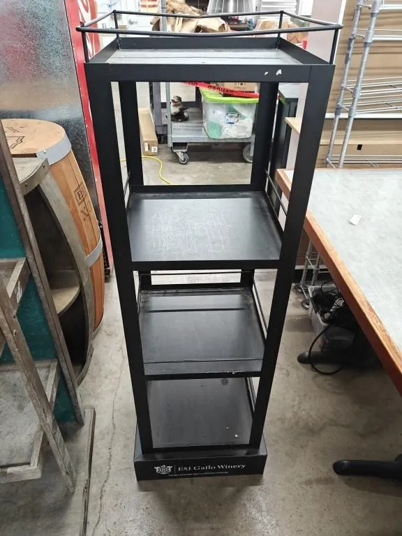 E&K Winery Metal Retail Display Shelf