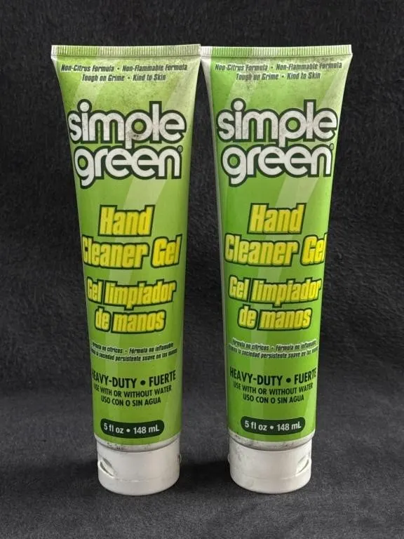 (2) Simple Green Hand Cleaner Gel 5fl oz