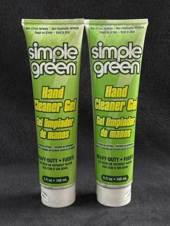 (2) Simple Green Hand Cleaner Gel 5fl oz
