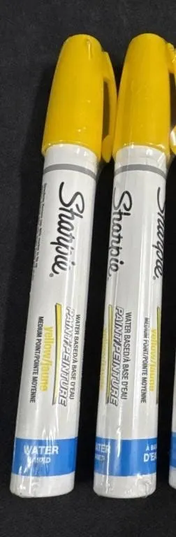 (2) NEW SEALED Sharpie Yellow Paint Markers