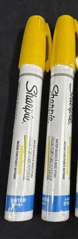 (2) NEW SEALED Sharpie Yellow Paint Markers