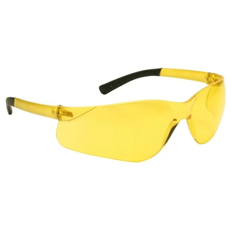 (12pr) NEW Amber Lens Safety Glasses