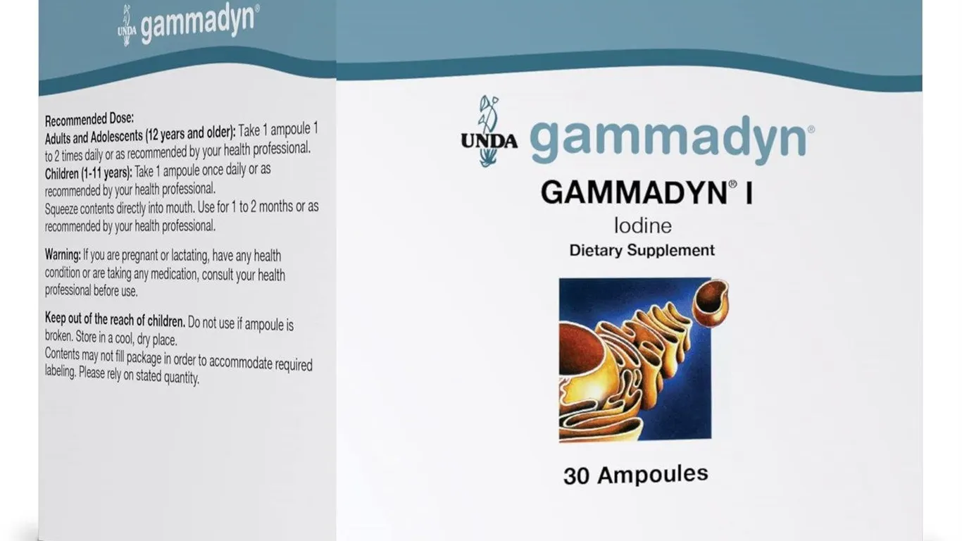 UNDA Gammadyn I Iodine 30 Ampoules $40.60