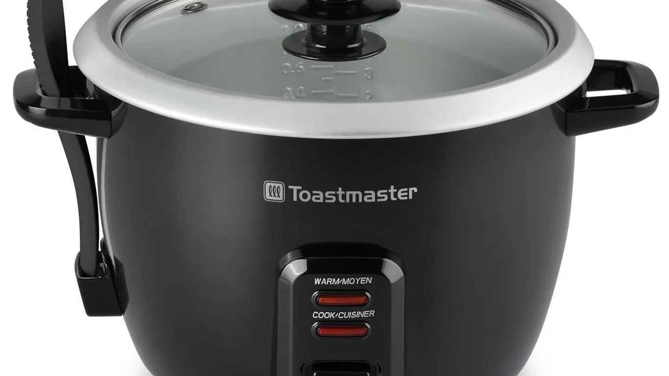 Toastmaster 10-Cup Electric Rice Cooker Black