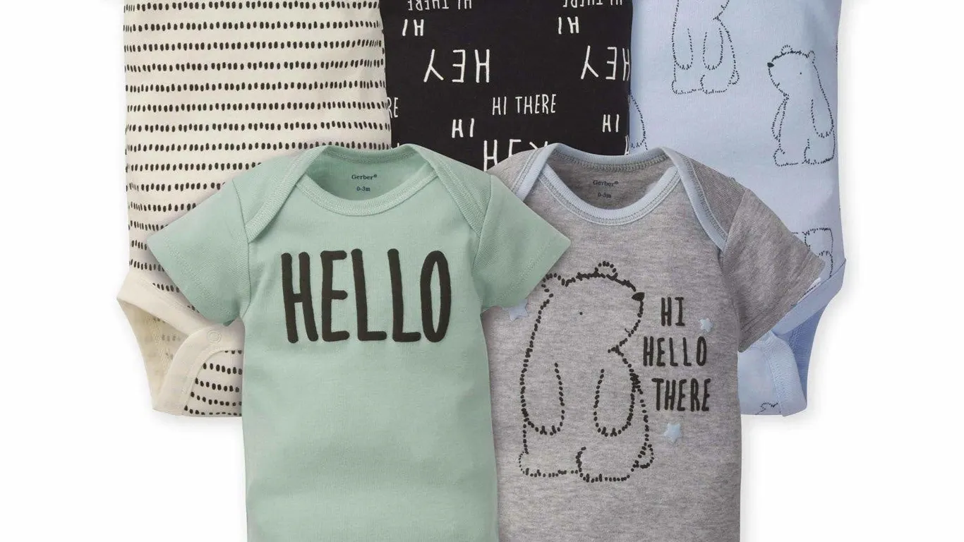 Gerber Hello Bear Bodysuit Bundle 5-Pack Newborn