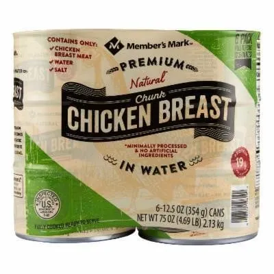 64890 Chunk Chicken Breast 6ct 12.5oz