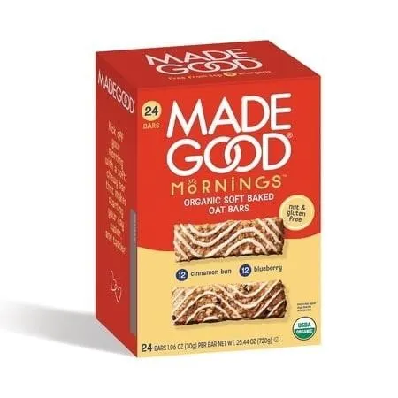 Madegood Soft Baked Oat Bars 24ct Variety Pack