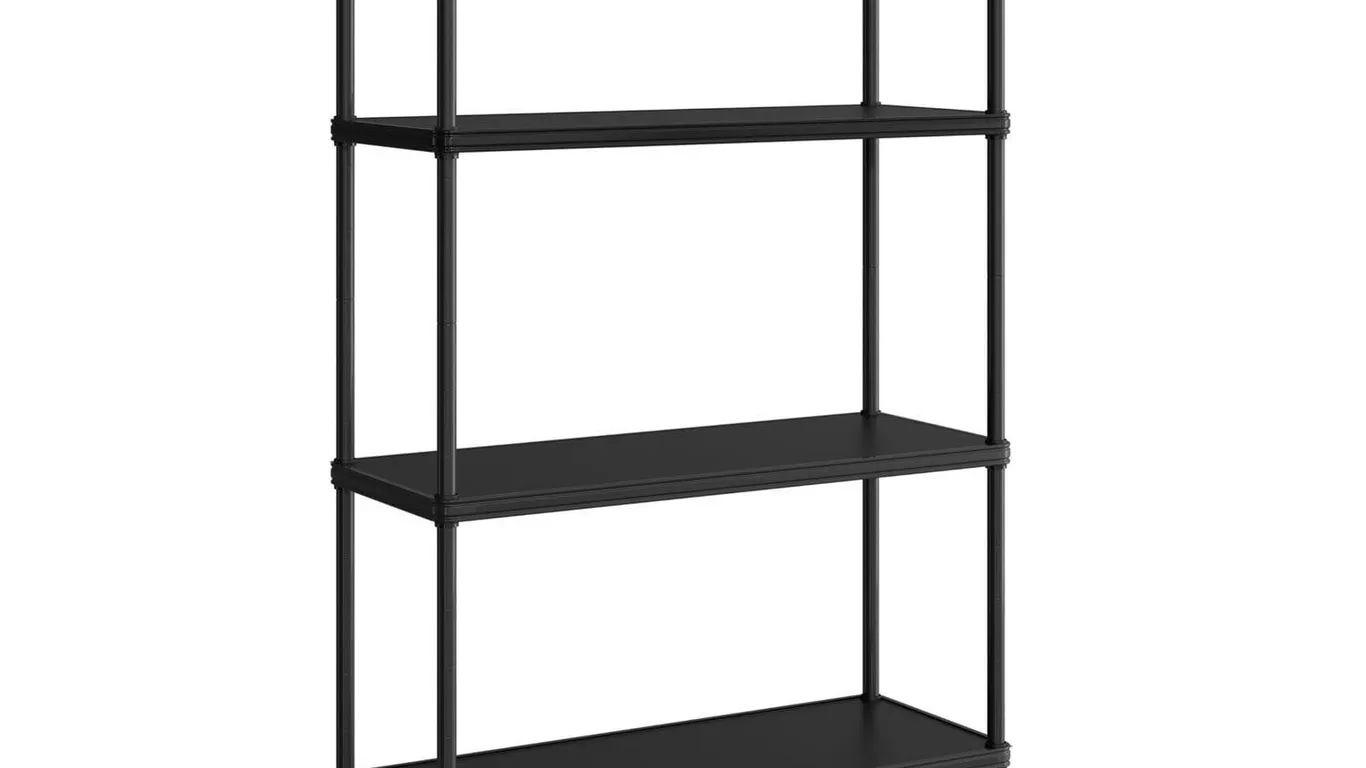 Seville Classics 4-Tier Wire Shelving 36x14 Black