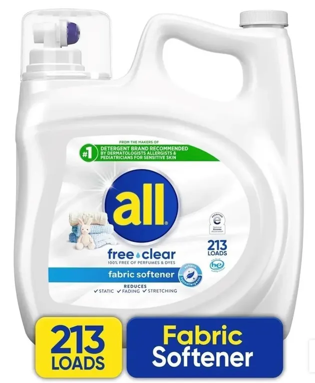 All Free Clear Liquid Fabric Softener 213 Loads