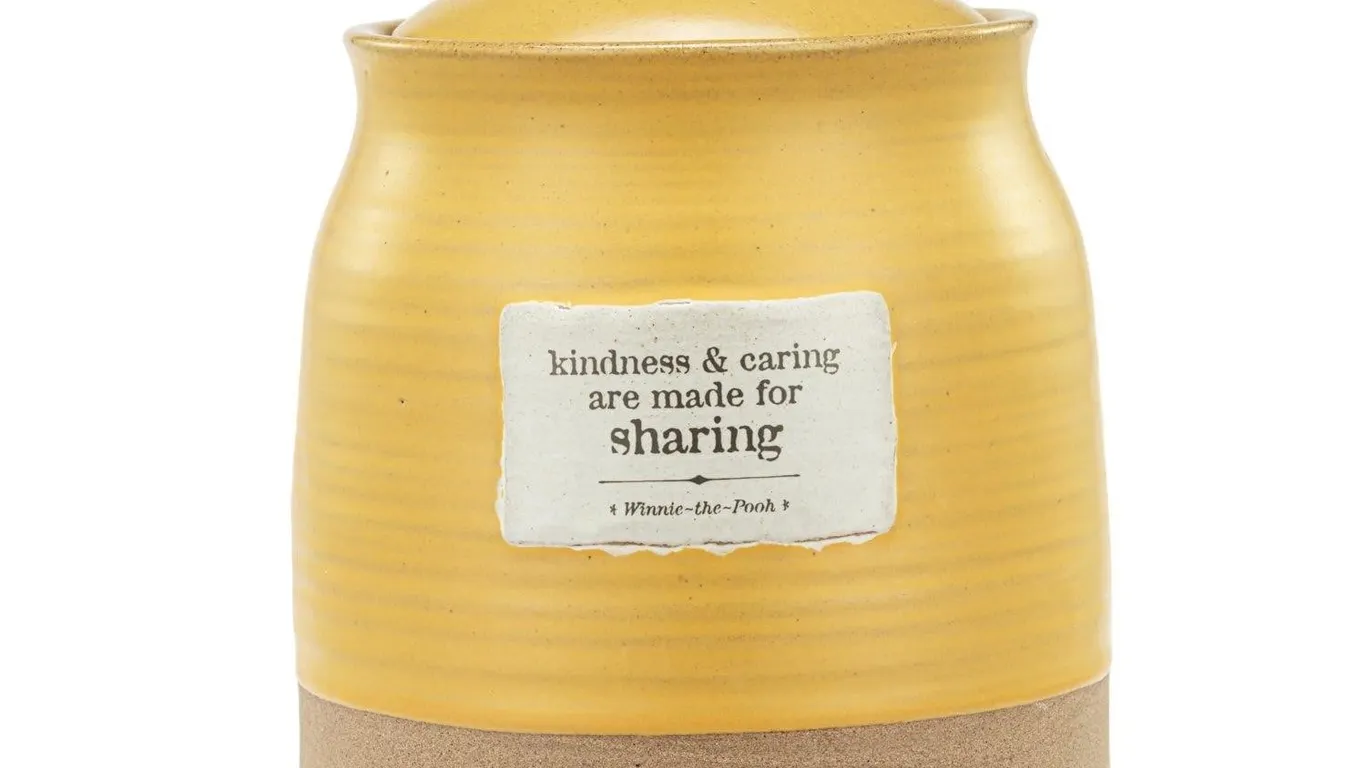 Demdaco Winnie-the-Pooh 16oz Stoneware Honey Pot