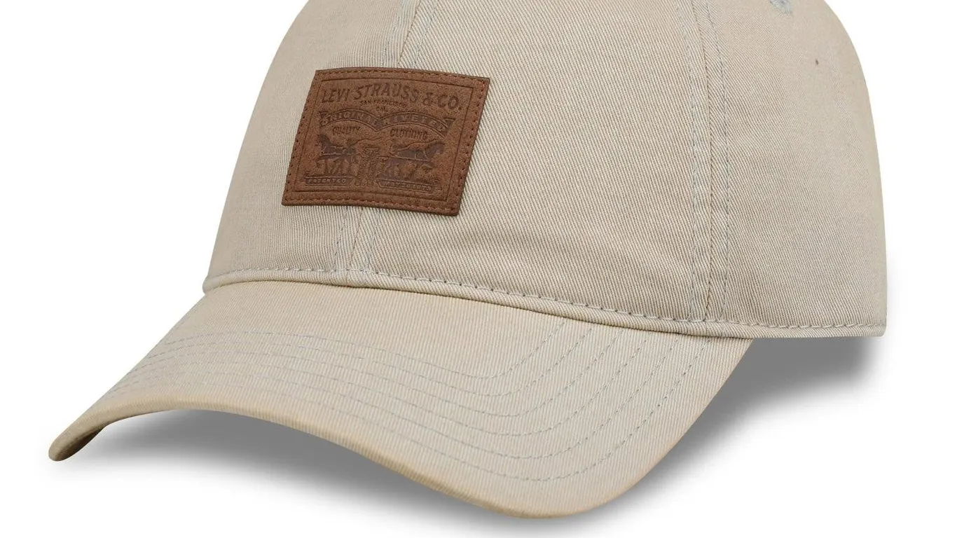 Levis Washed Denim Baseball Hat Khaki One Size