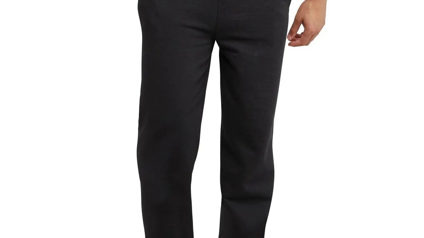 Hanes Ecosmart Open Leg Sweatpants Black 2XL